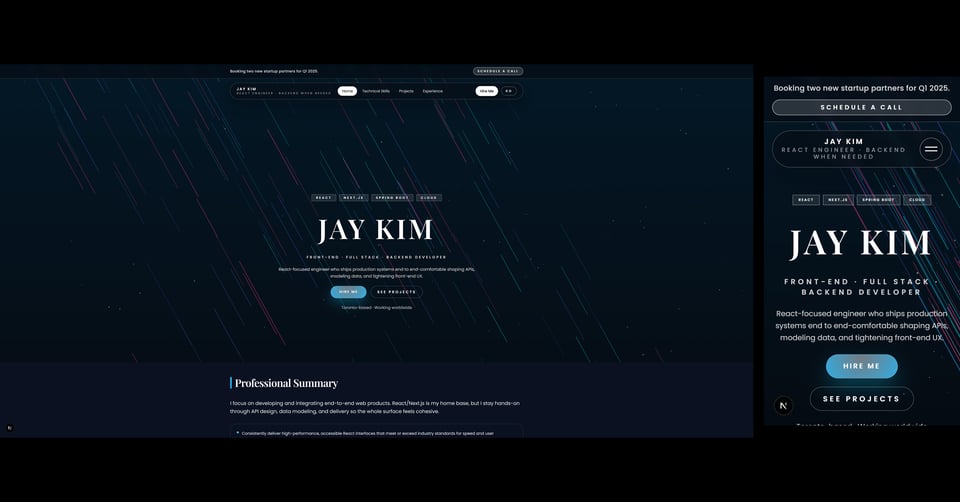 Portfolio & Case Studies Website (2025)